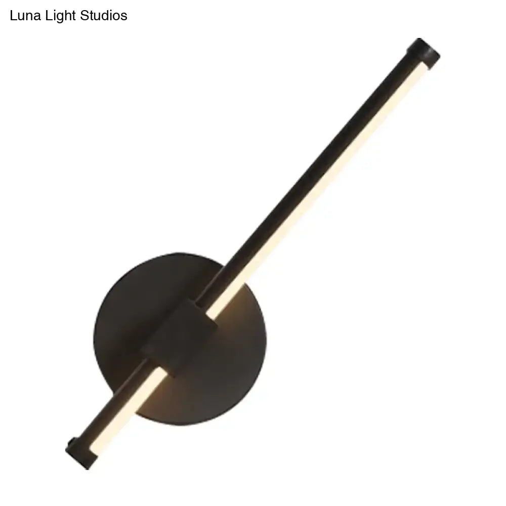 Black Acrylic Tube Wall Sconce