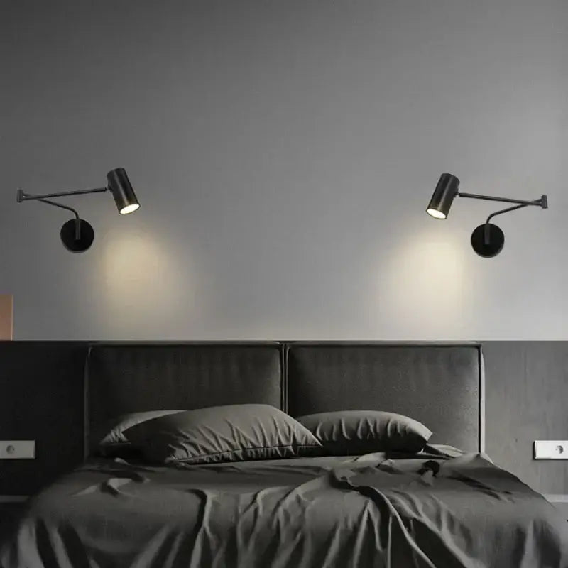 Black Adjustable Acrylic Wall Lamp