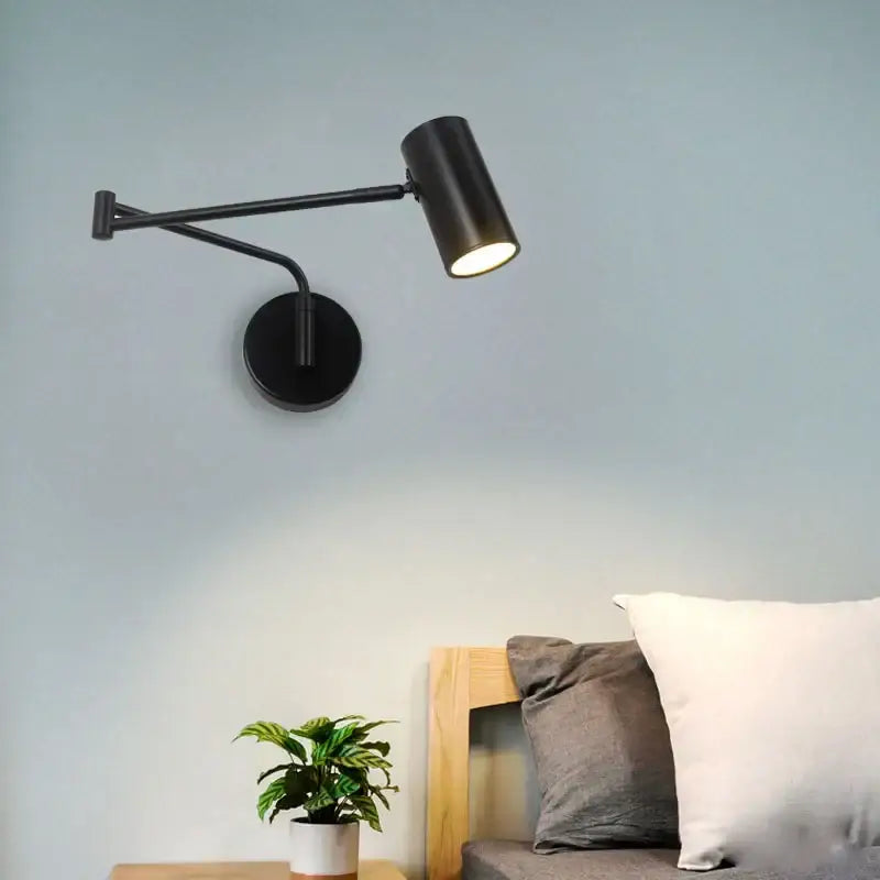 Black Adjustable Acrylic Wall Lamp