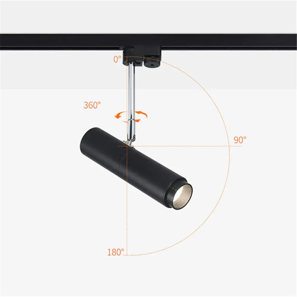 Black Adjustable Focus Track Light