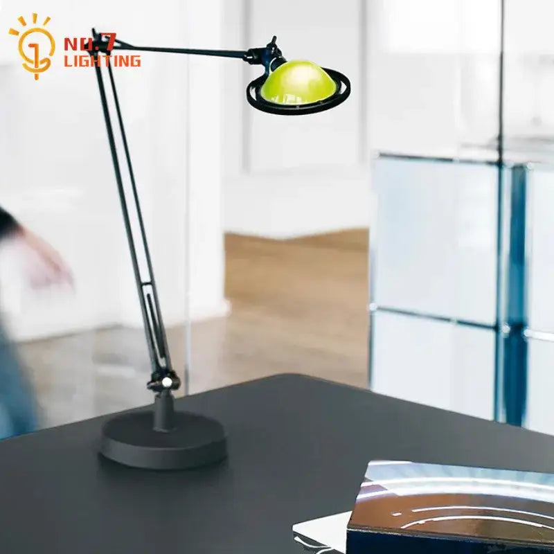 Black Adjustable LED Desk Lamp