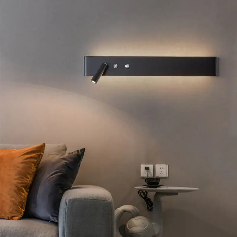 Black LED Wall Reading Light