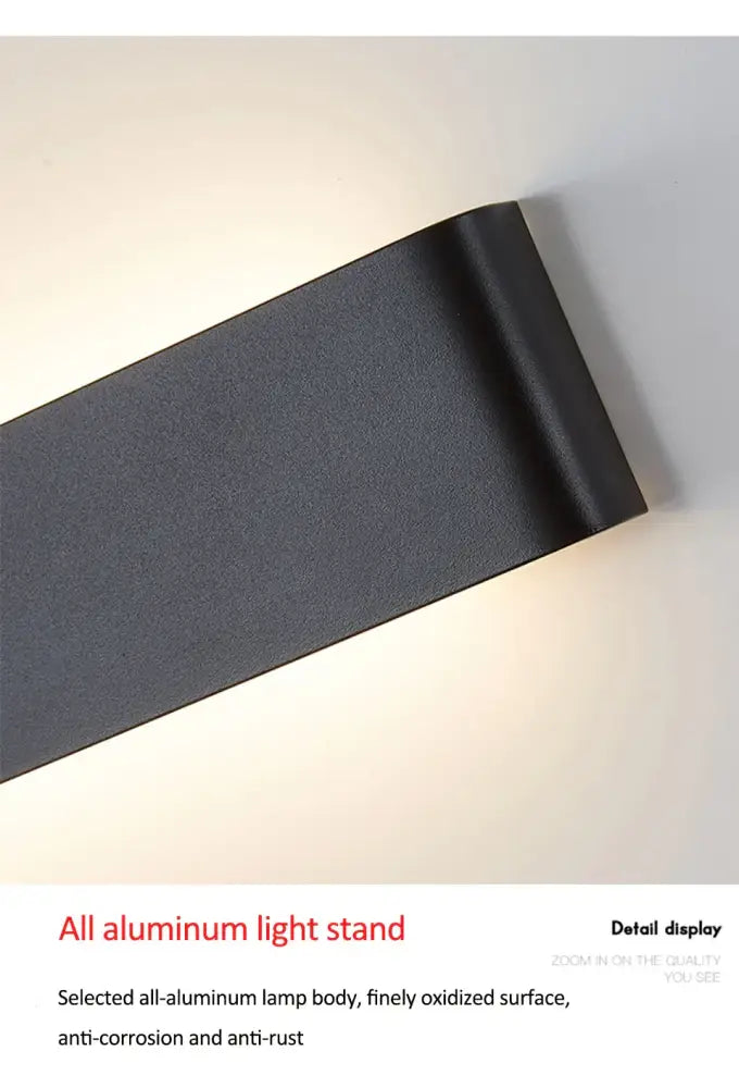 Black LED Wall Reading Light