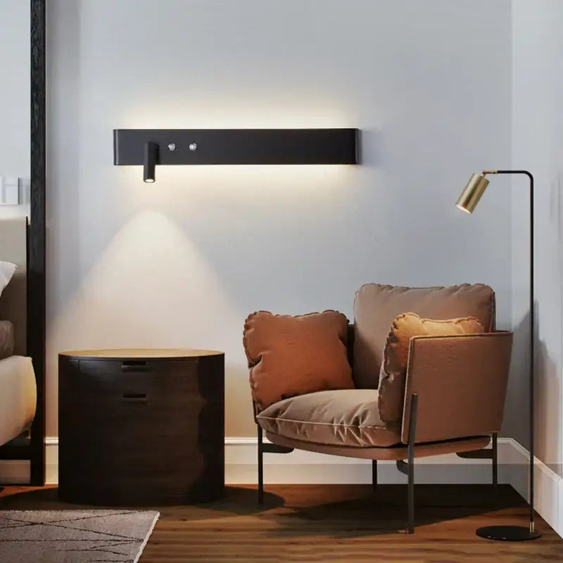 Black LED Wall Reading Light
