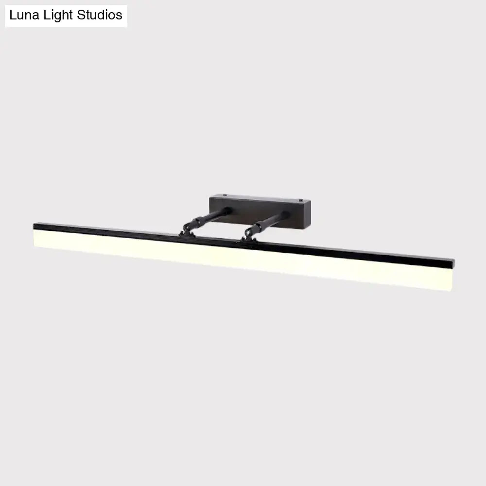 Black LED Acrylic Shade Vanity Sconce