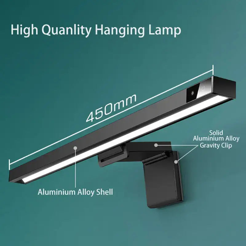 Black Aluminium Monitor Light