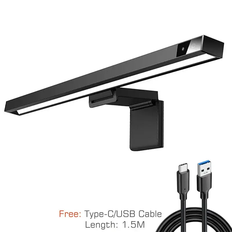 Black Aluminium Monitor Light