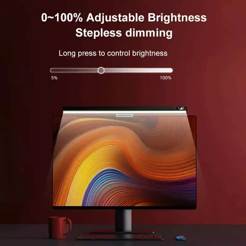 Black Aluminium Monitor Light