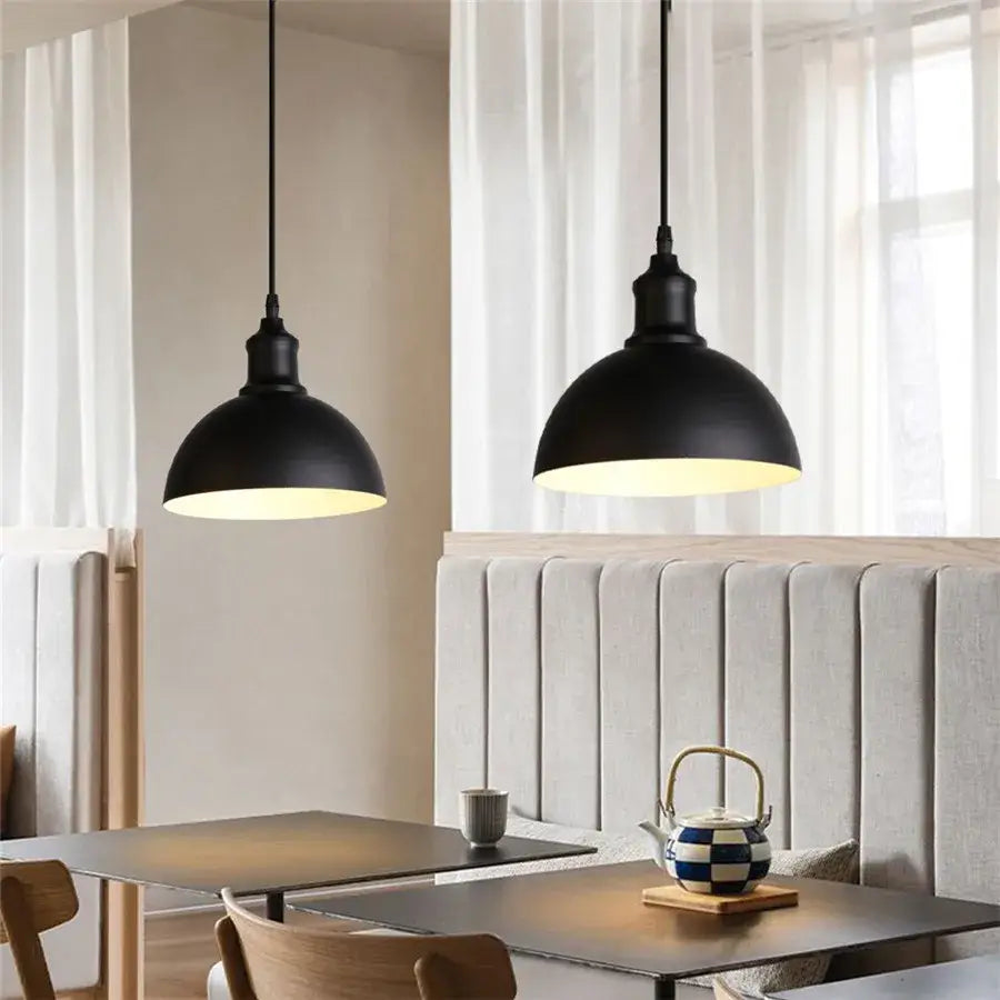Black Aluminium Pendant Light