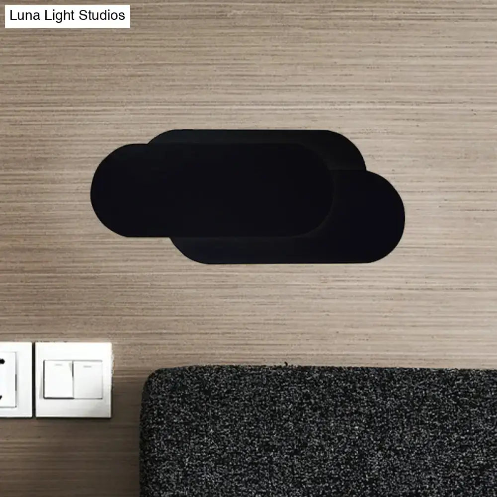 Black Oval Wall Lamp