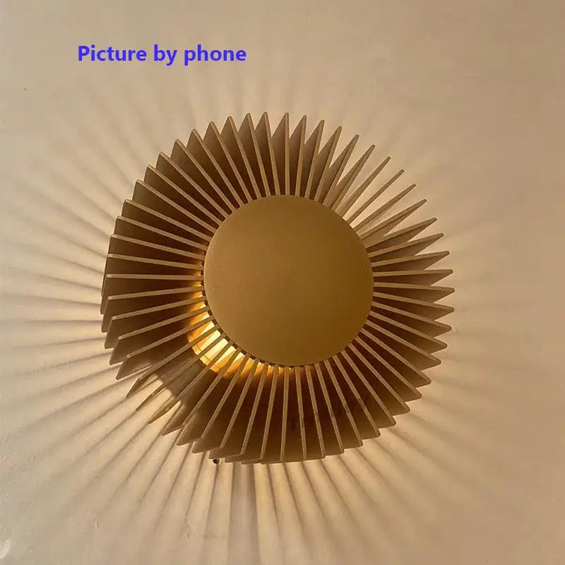 Black Sunburst Wall Sconce