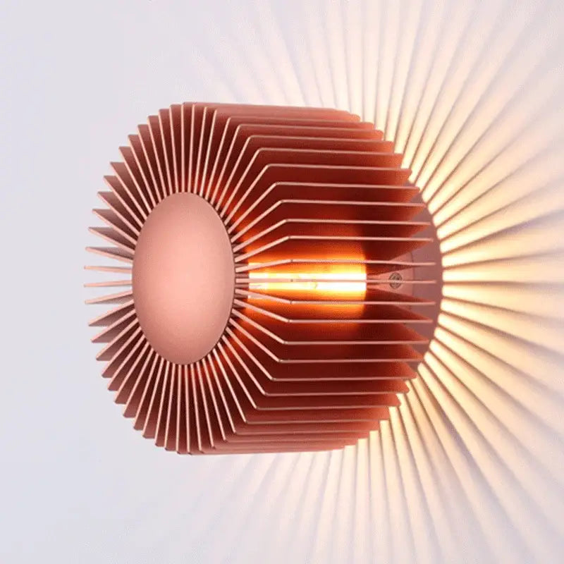 Black Sunburst Wall Sconce