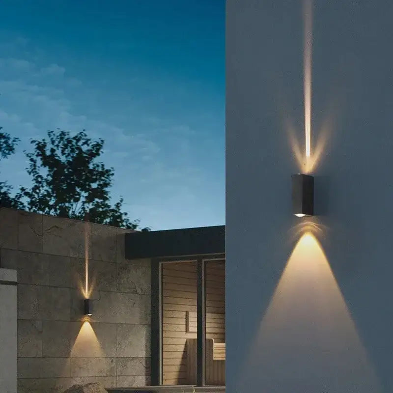Black Waterproof Porch Light