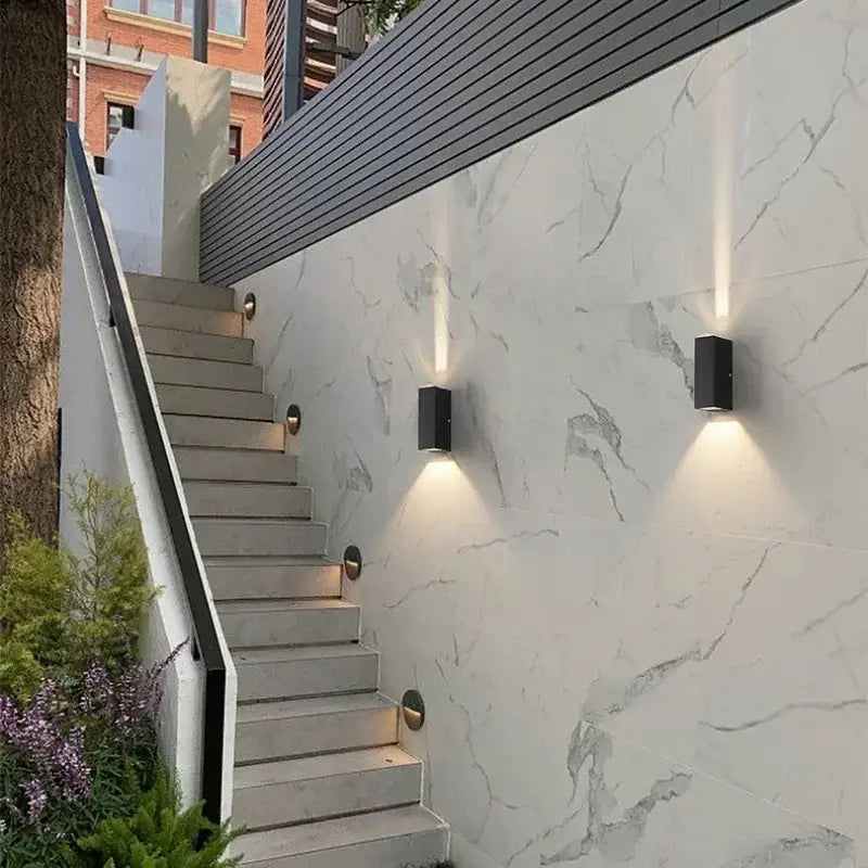 Black Waterproof Porch Light