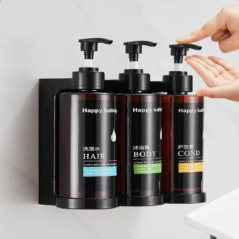 Amber Soap Dispenser Set