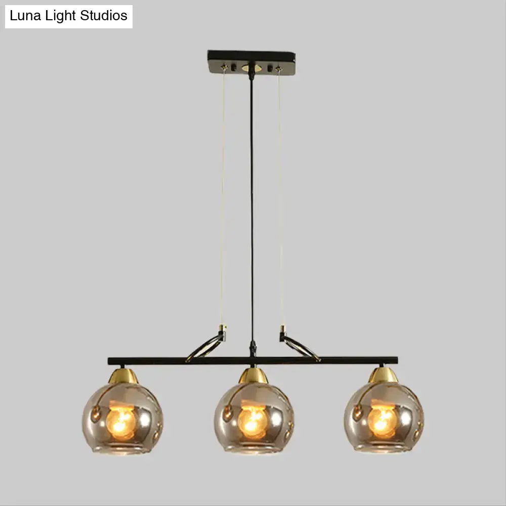 Smoke Glass Pendant Light