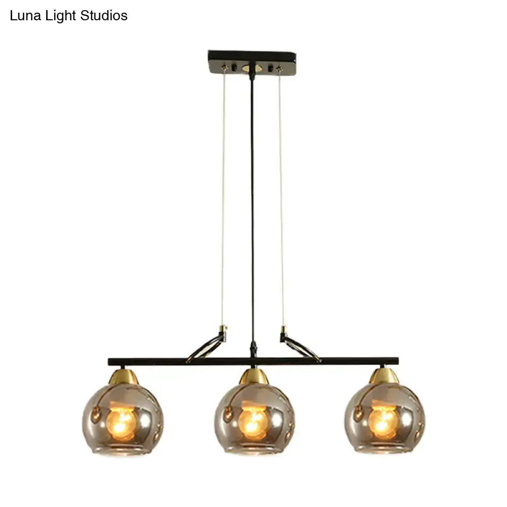 Smoke Glass Pendant Light