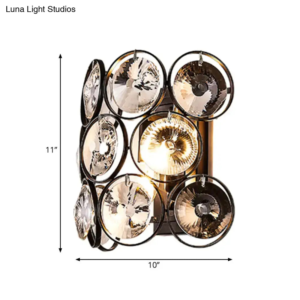 Crystal Brass Wall Sconce