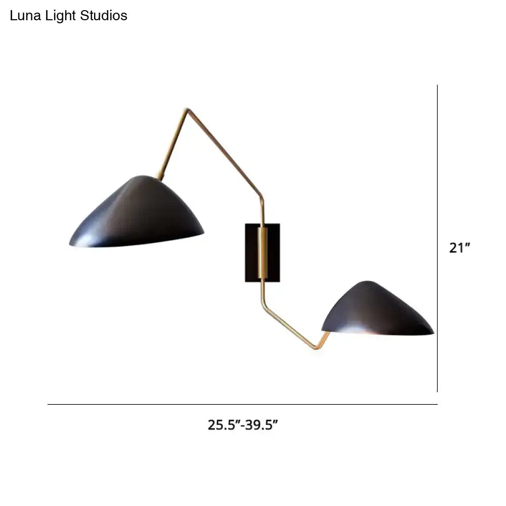Black Duckbill Wall Sconce