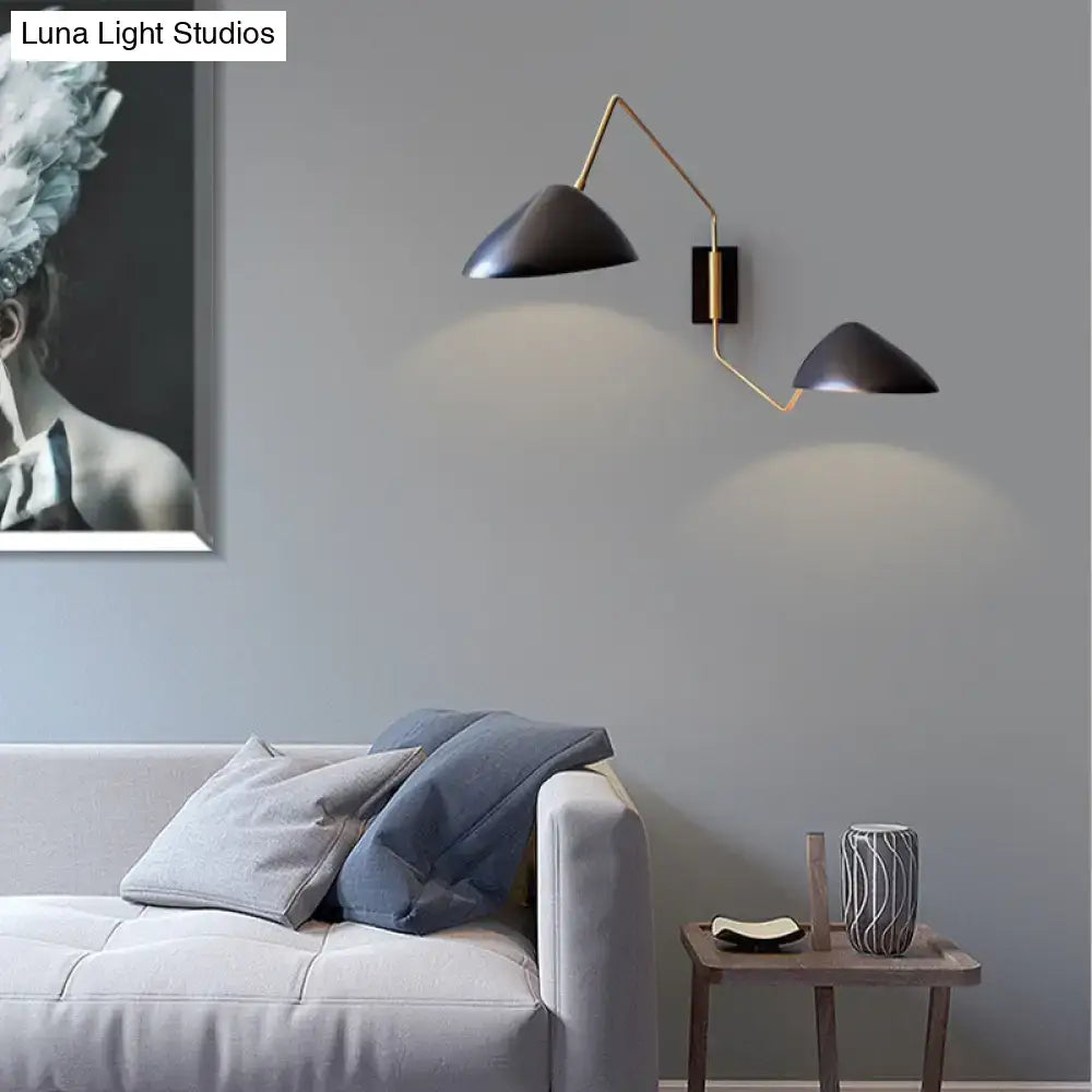 Black Duckbill Wall Sconce