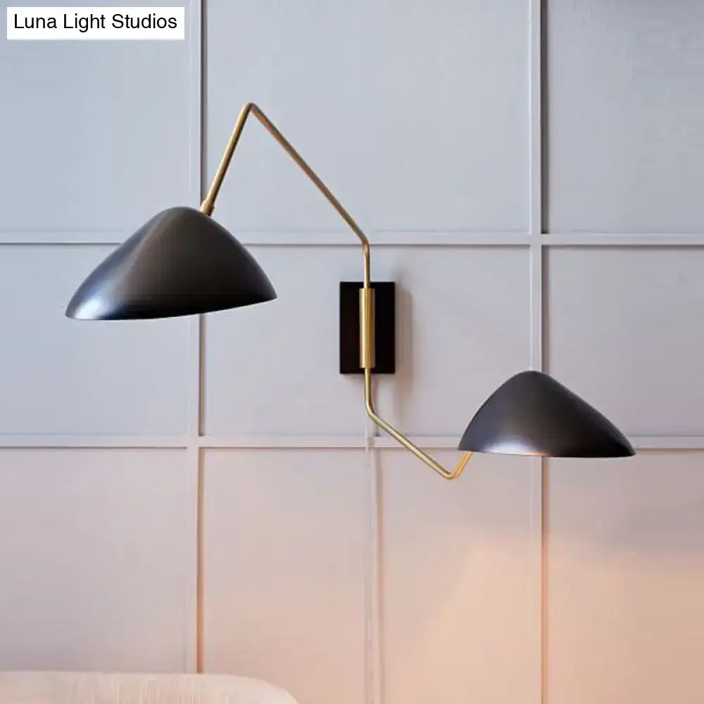 Black Duckbill Wall Sconce