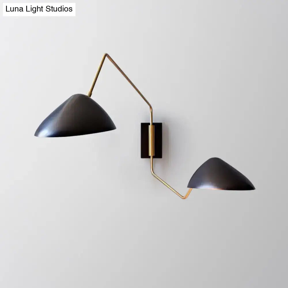 Black Duckbill Wall Sconce