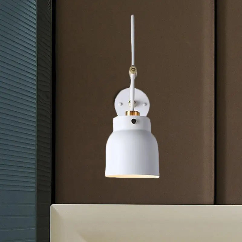 Black Brass Adjustable Dual-Voltage Wall Light