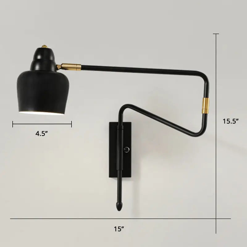 Black Brass Reading Lamp
