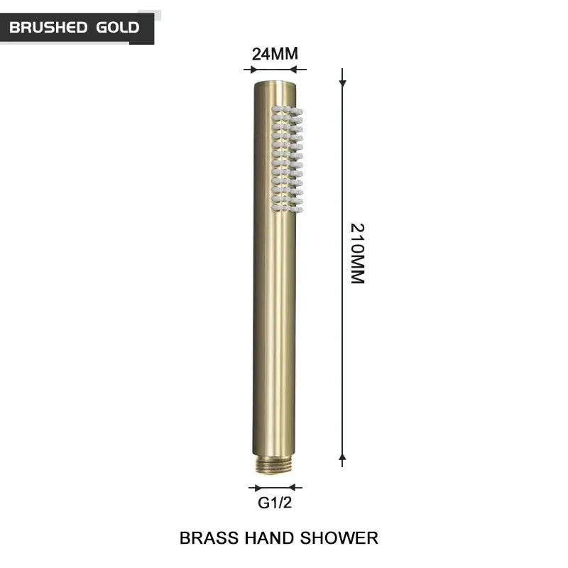 Brushed Gold Shower Head
