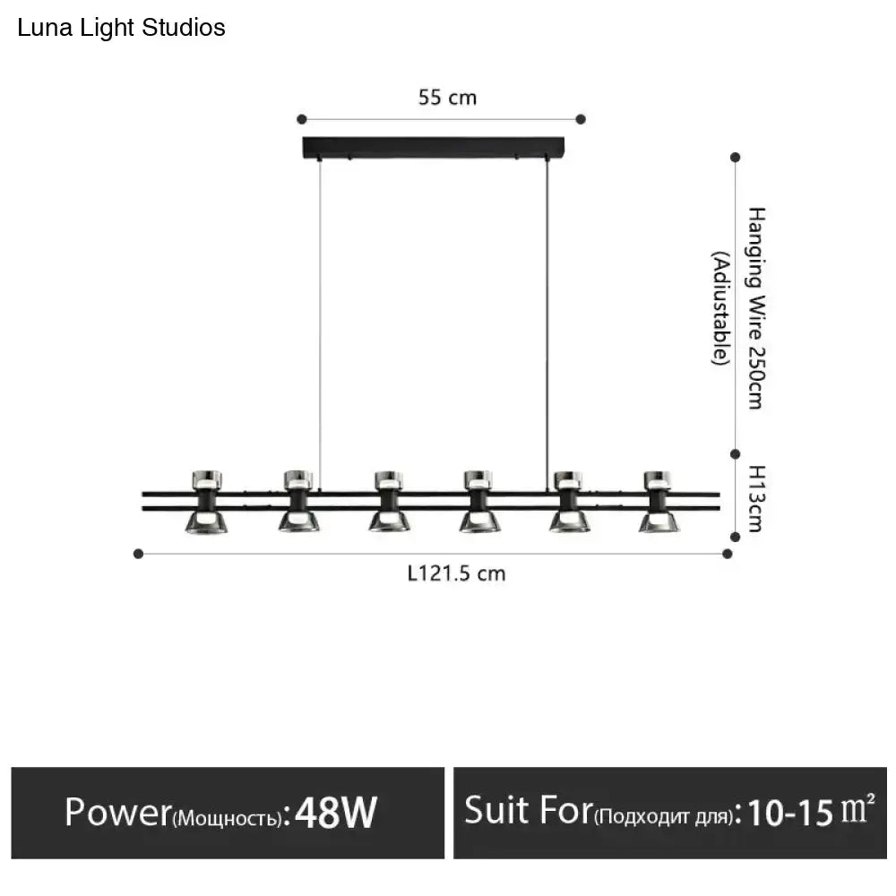 Black Linear LED Lamp