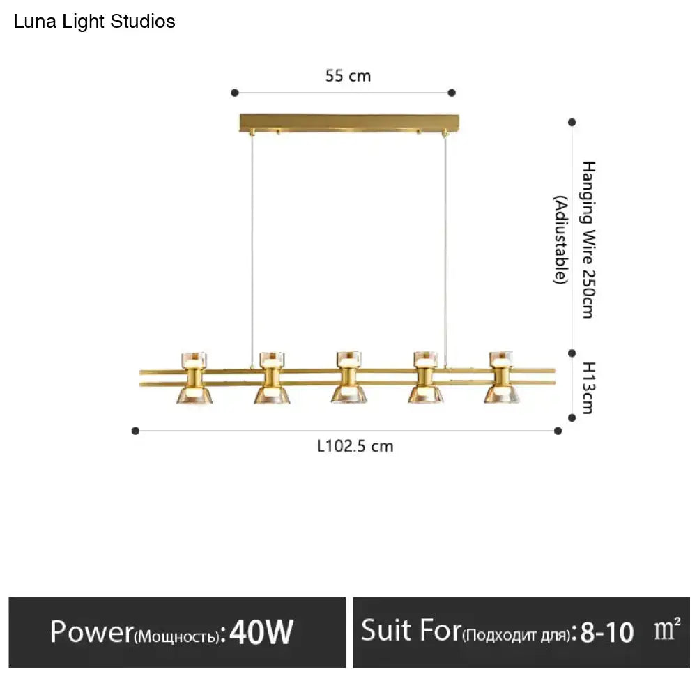Black Linear LED Lamp