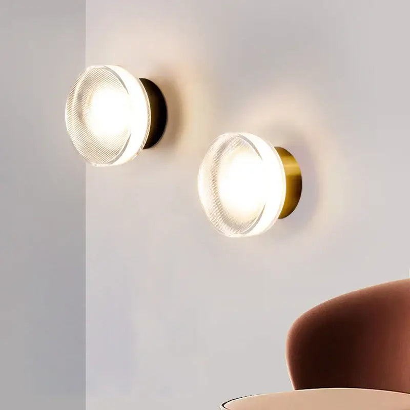 Black Acrylic Wall Sconce with 5W LED Light