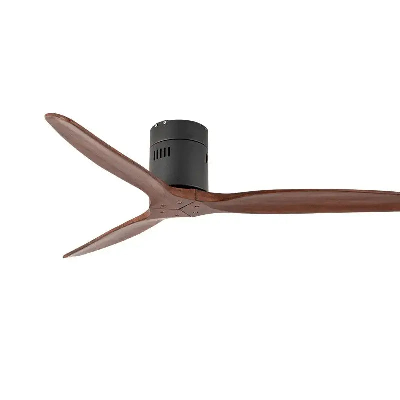 Dark Brown Wood Ceiling Fan