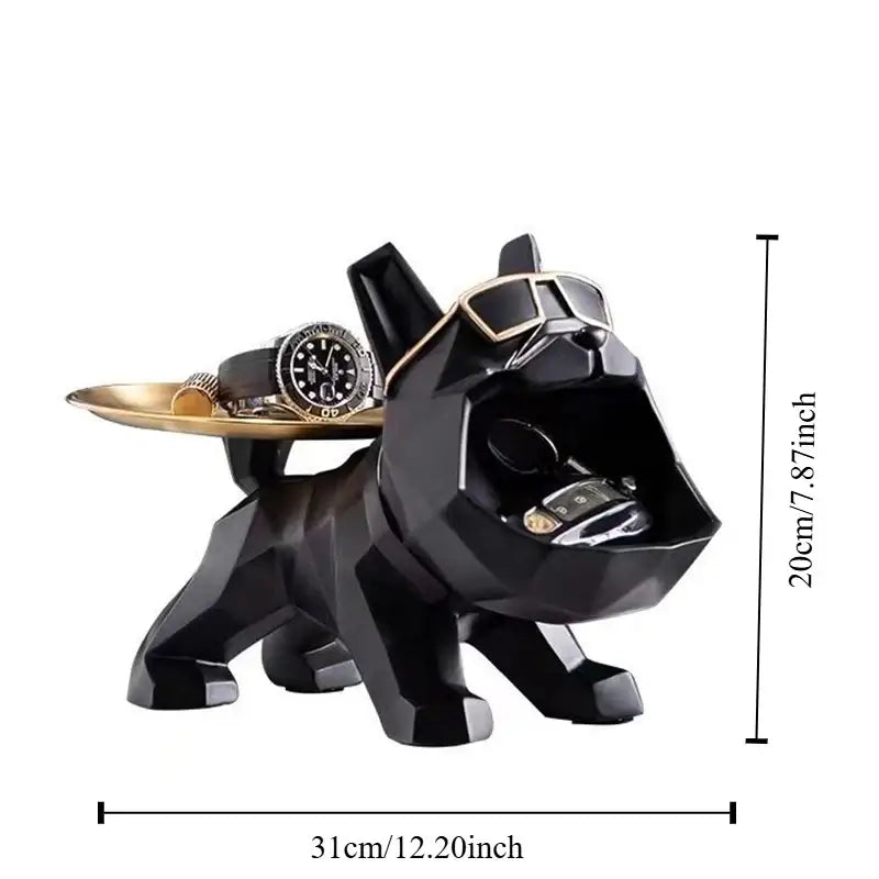 Black Gold Bulldog Tray
