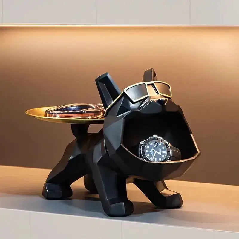 Black Gold Bulldog Tray