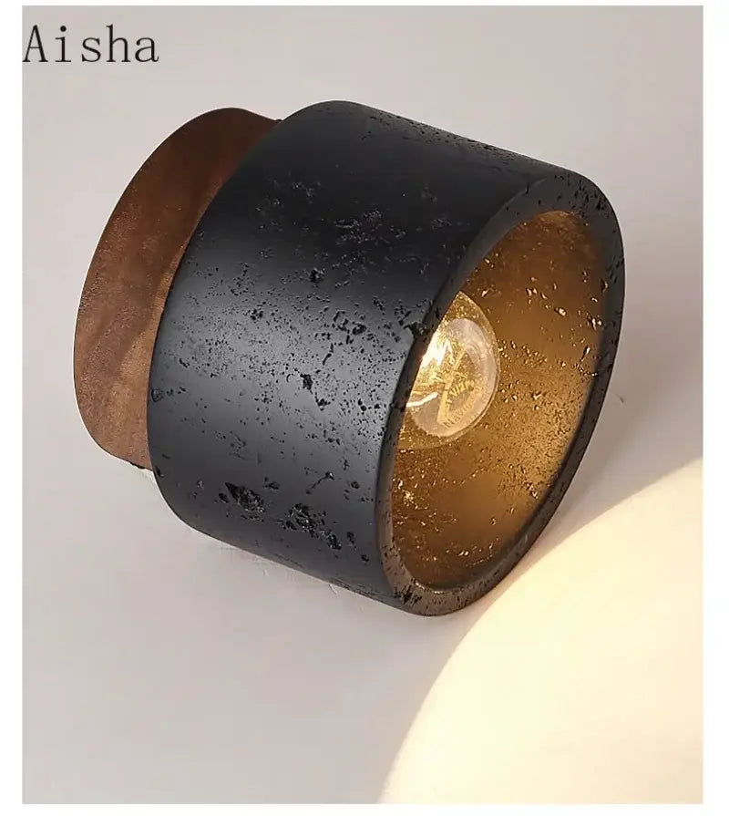Black Gold Stone Chandelier