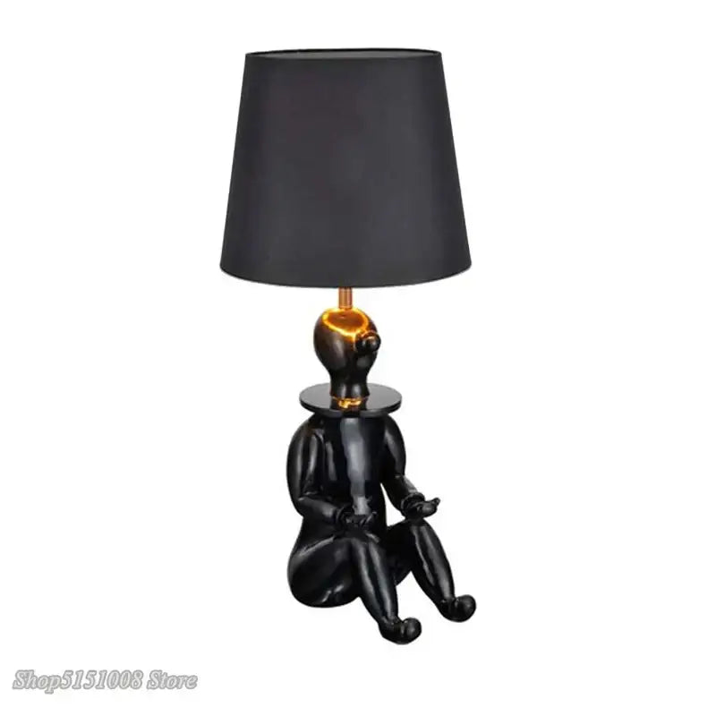 Black Gold Clown Lamp