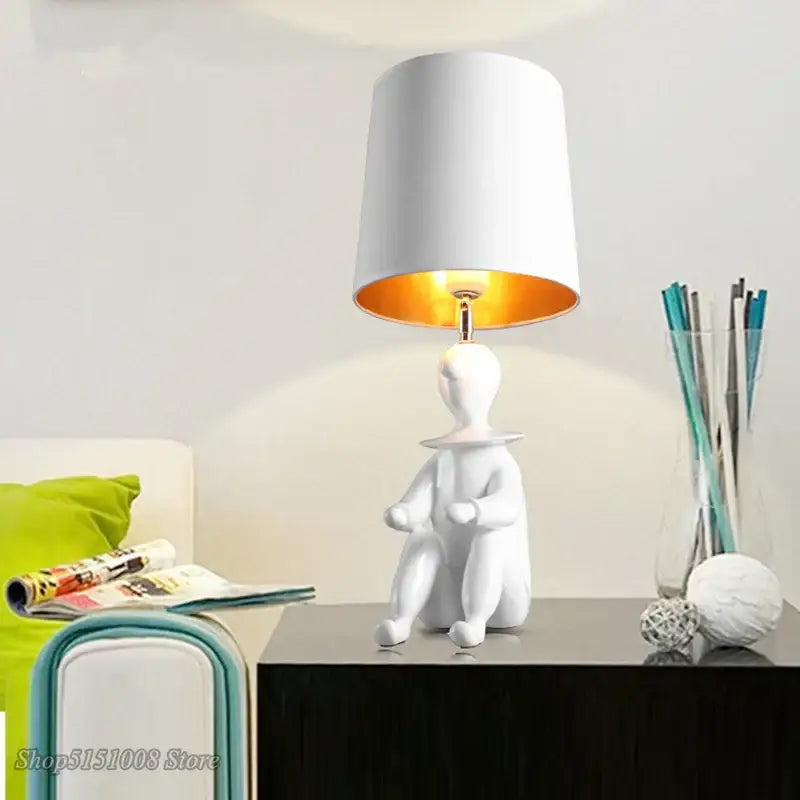 Black Gold Clown Lamp