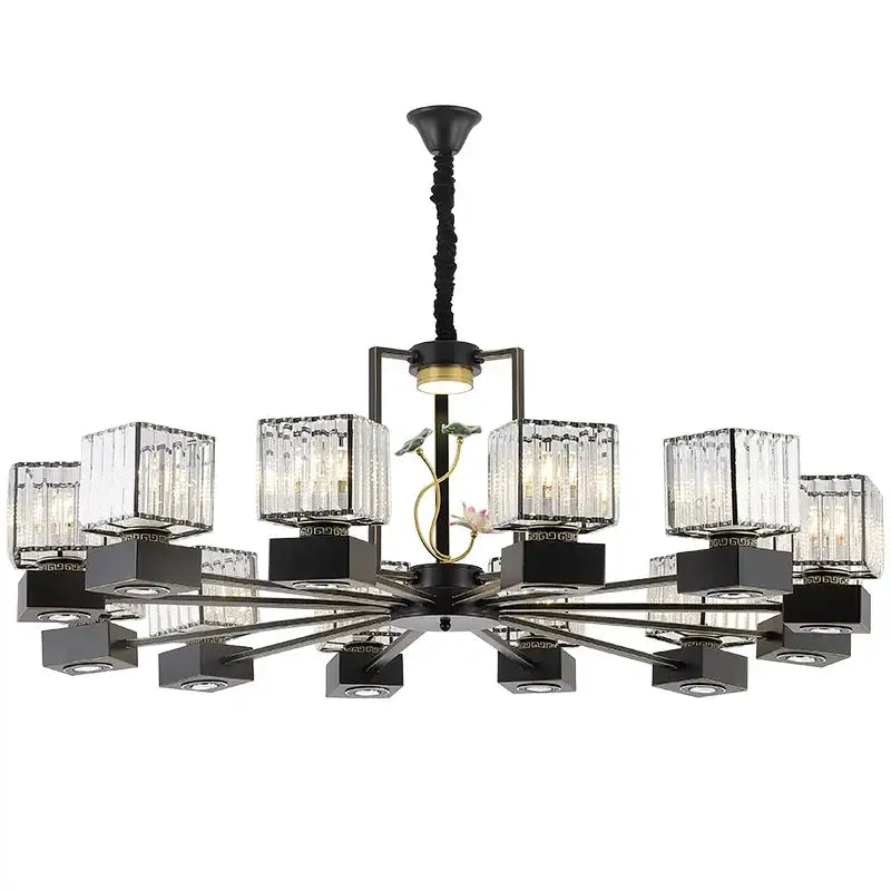 Gold Vine Crystal Chandelier