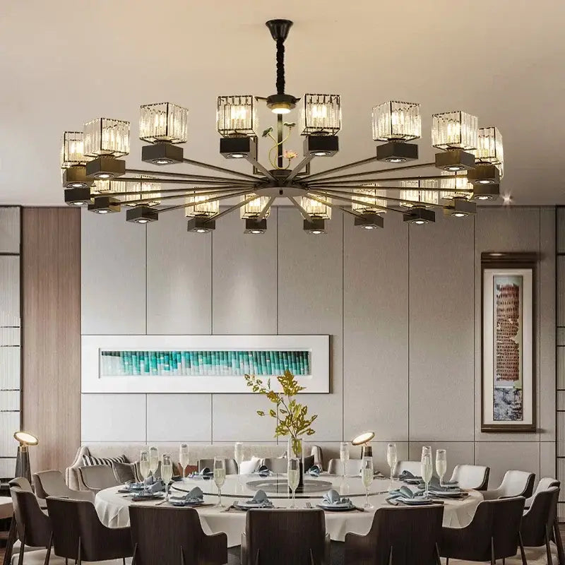 Gold Vine Crystal Chandelier