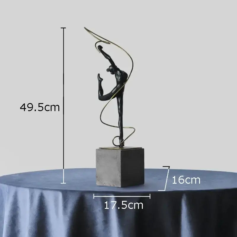 Gold Gymnast Sculpture