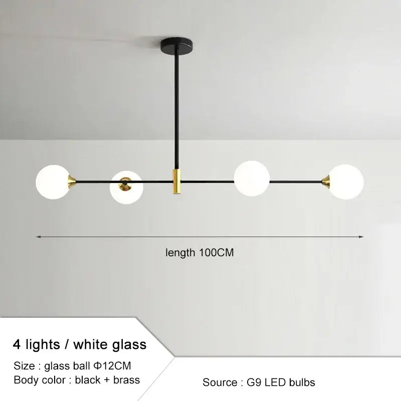 Gold Glass Ball 40cm Chandelier