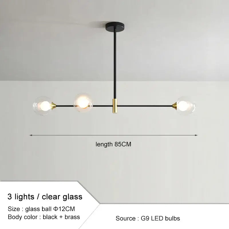 Gold Glass Ball 40cm Chandelier