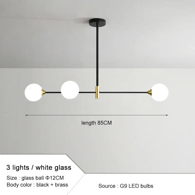 Gold Glass Ball 40cm Chandelier