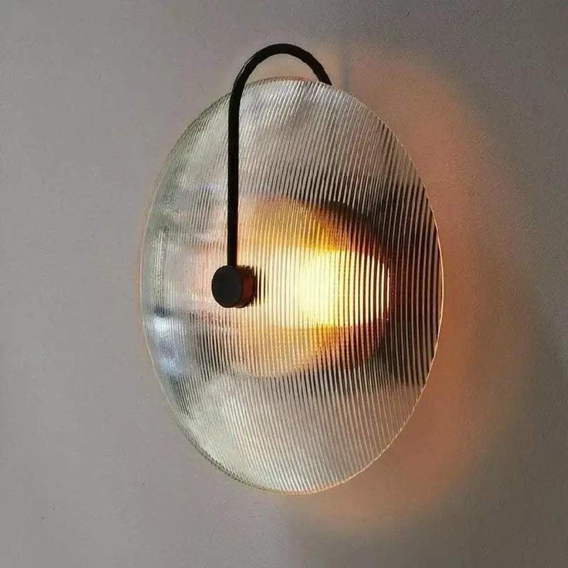 Gold Glass Stripe Sconce