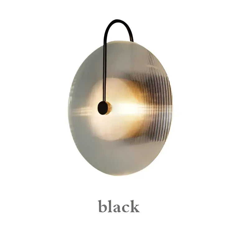 Gold Glass Stripe Sconce