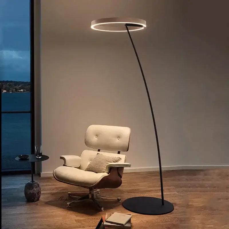 Black Gold LED Floor Lamp