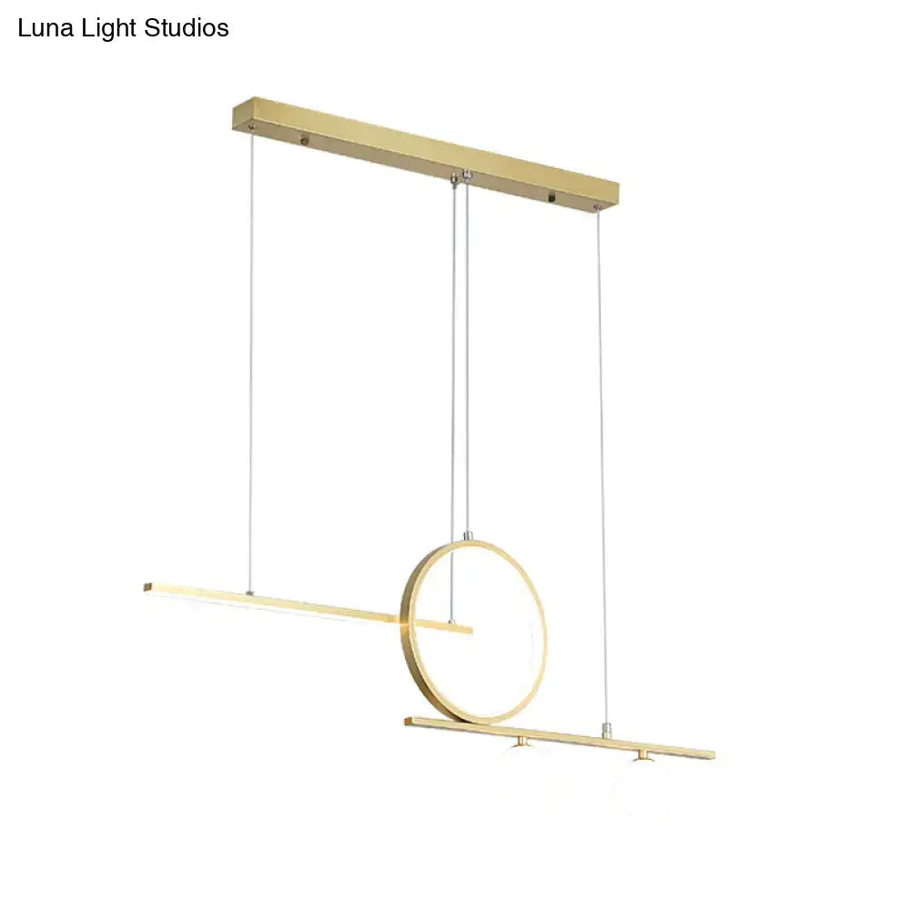 Black Gold Ring Ceiling Light