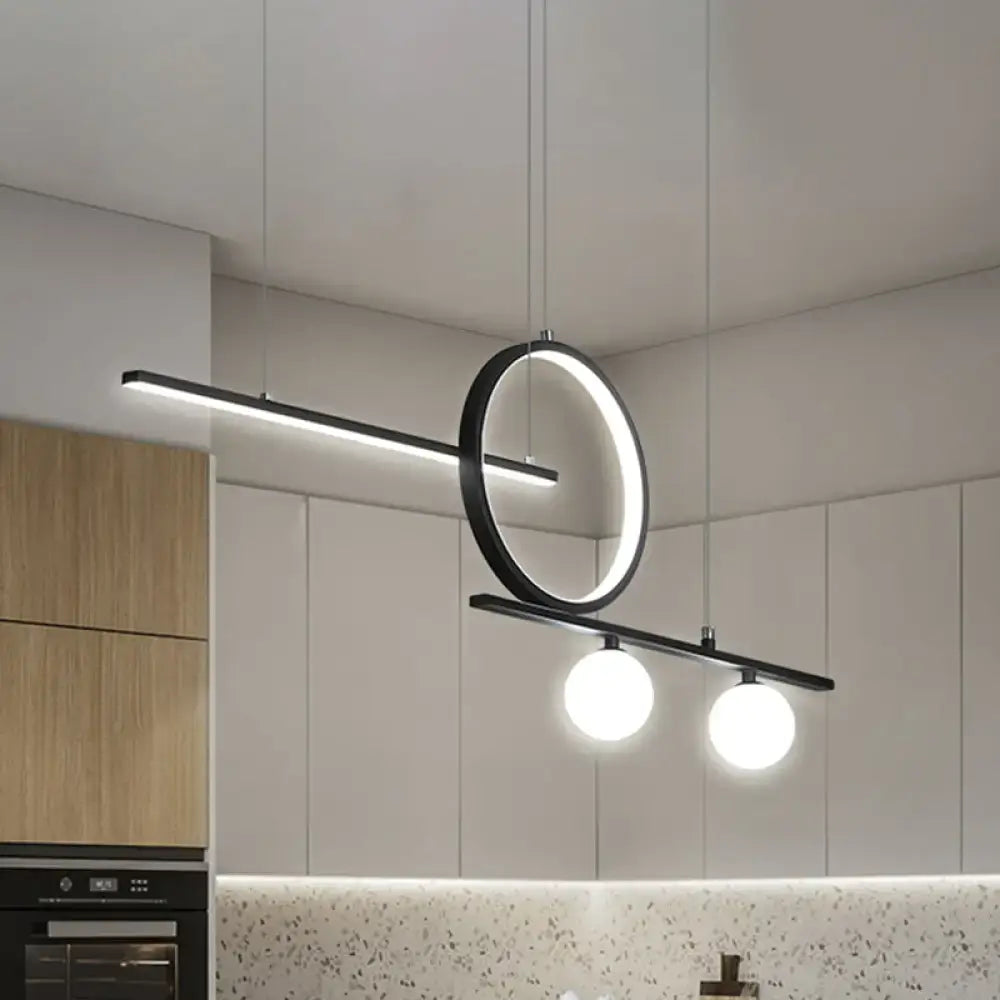 Black Gold Ring Ceiling Light