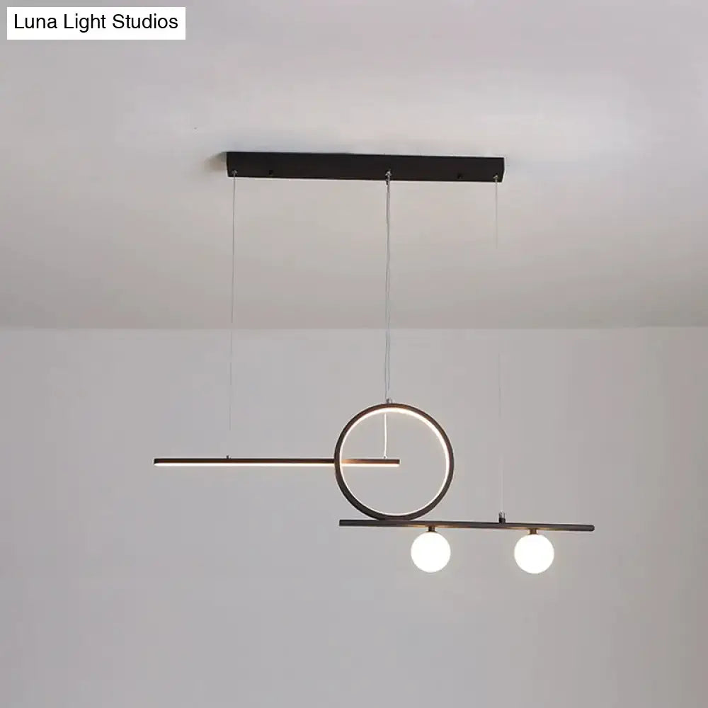 Black Gold Ring Ceiling Light